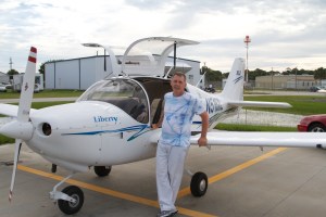 The Intrepid Pilot & his new toy. Merritt Island, FL, 6/8/13