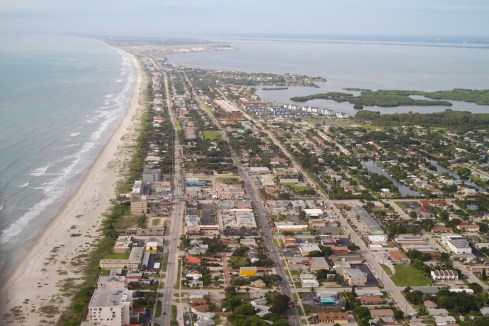 South Cocoa Beach, Patrick Air Force Base in the distance 6/8/13