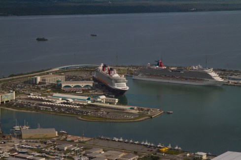 Cruise ships in Port Canaveral 6/8/13