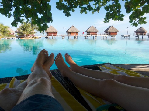 Relaxing pre-cruise at the Moorea Pearl Resort, Moorea, 9/27/14