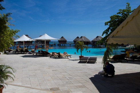 The Pearl Resort poolside, Moorea, 9/25/14
