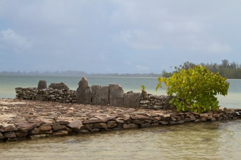 A Marae in the Mata'ire'a Archeological site on Huahine, 10/2/14
